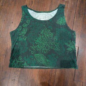 Solstice Handmade - Emerald Lichen Crop Top - XXL
